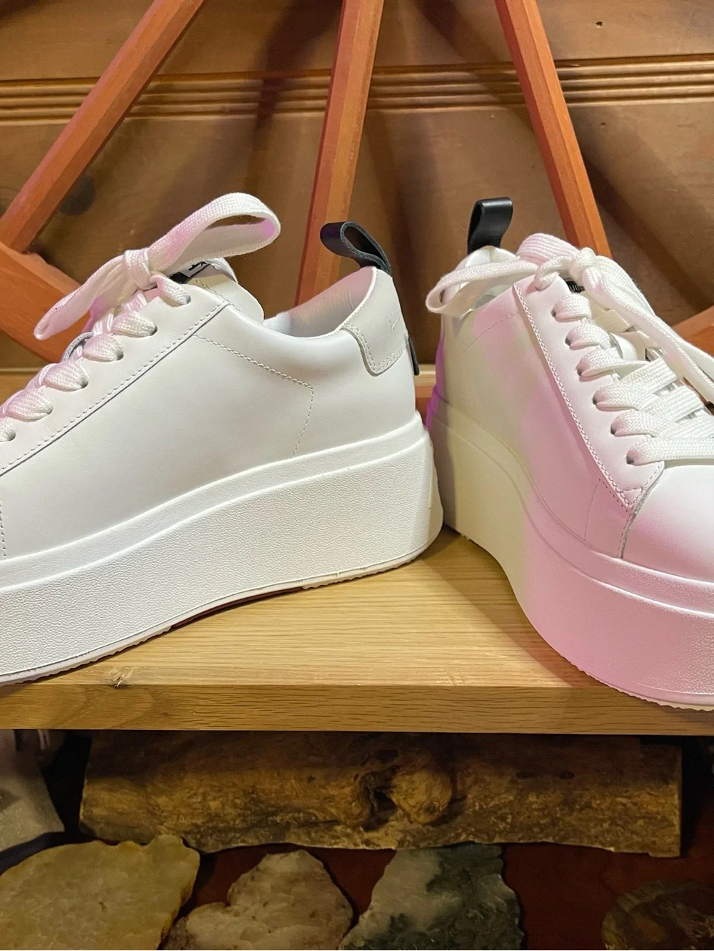 NIB ASH MOVE S - Chunky Platform Sneaker  Leather Upper EU 37 -US Sz range 6.5-7